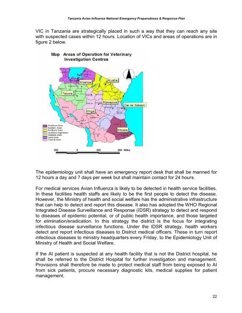 Tanzania National Plan (January 2007)[1].pdf - Avian Influenza and ...