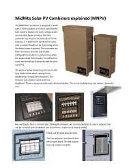 MidNite Solar PV Combiners explained (MNPV)