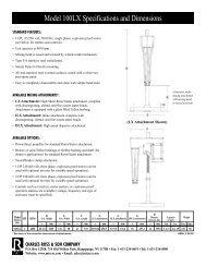 Model 100LX Specifications and Dimensions - Charles Ross and Son