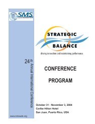 24th CONFERENCE PROGRAM - Strategic Management Society