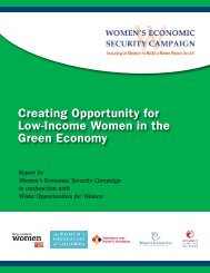 Creating Opportunity for Low-Income Women in the Green Economy