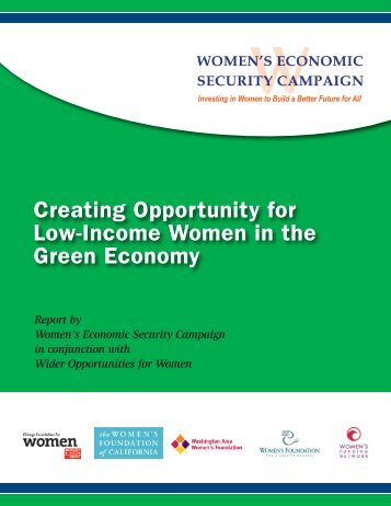 Creating Opportunity for Low-Income Women in the Green Economy