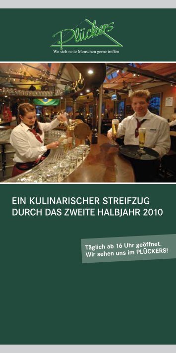 Kulinarischer Kalender Gaststätte Plückers - Branchenbuch ...