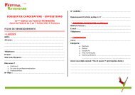 Dossier de candidature Expos - AAAR