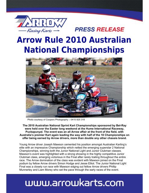 info - Arrow Karts