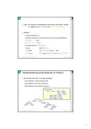 Implementierung eines Baumes (in Python)