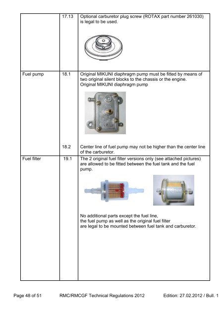 ROTAX MOJO MAX Challenge Technical Regulations ... - The FMSCI