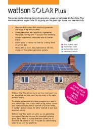 Wattson Solar Plus Brochure - All Eco Energy