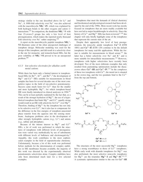 Ion-Selective Electrodes With Ionophore-Doped Sensing Membranes