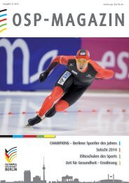 Magazin 3-2013 - Olympiastützpunkt Berlin