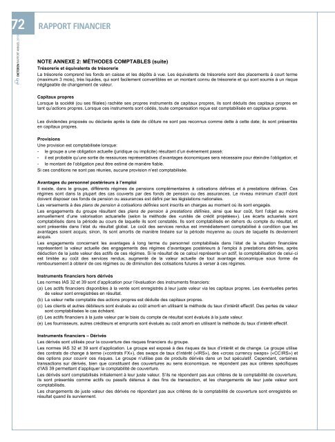 Rapport annuel complet en pdf - D'Ieteren Annual Report 2010