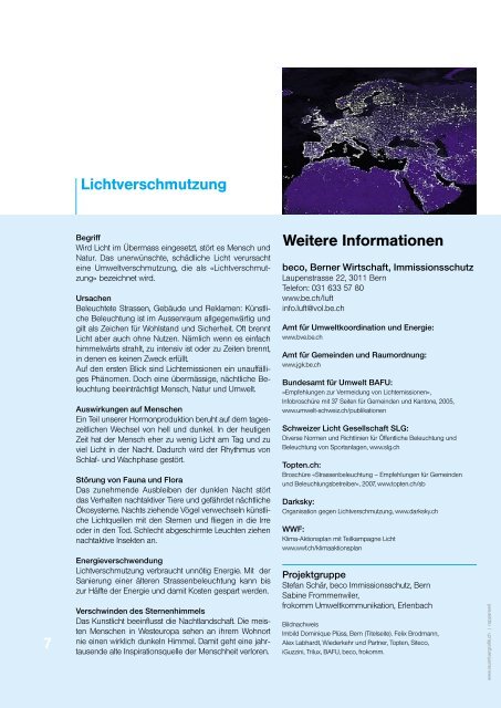 Lichtverschmutzung vermeiden