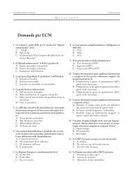 Domande per ECM - Acta Bio Medica Atenei Parmensis