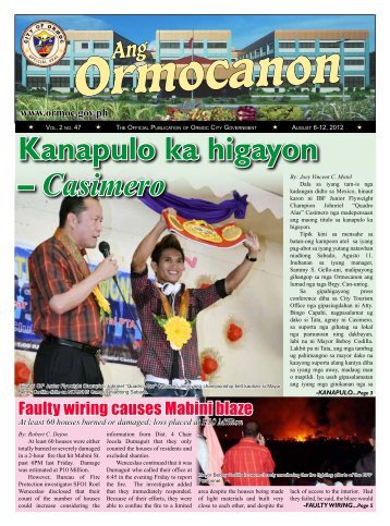 Kanapulo ka higayon – Casimero - City Government of Ormoc