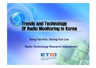 Trends and Technology Of Radio Monitoring In Korea - IMC
