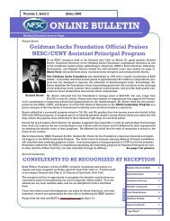 ONLINE BULLETIN - National Executive Service Corps