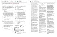 Course DesCriptions - University Catalogs - University of Minnesota