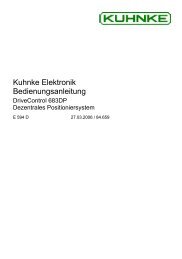 DriveControl 683 DP Bedienungsanleitung pdf - Kuhnke