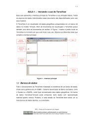 AULA 1 – Iniciando o uso do TerraView 1.1 Bancos de dados