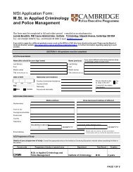 Police Course Senior Section Application Form - Institute of ...