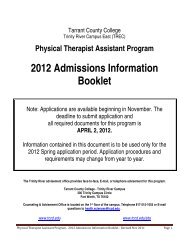 1 Strategic Plan A Tcc Vision 2015 Tarrant County College