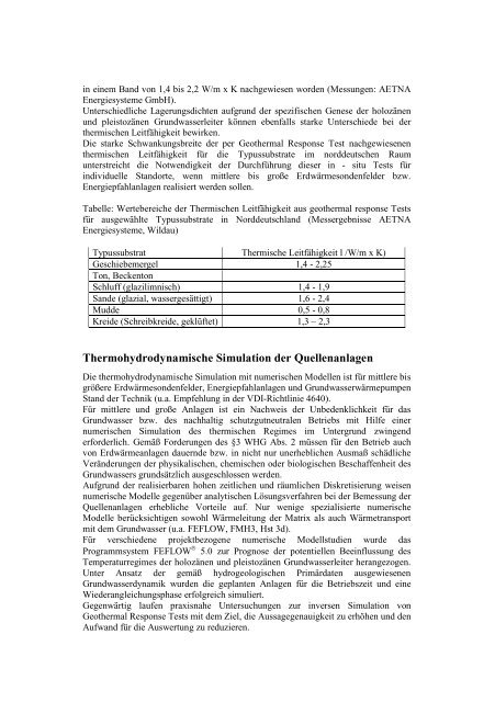 7. Geothermische Fachtagung Landau - Geothermal Response Test