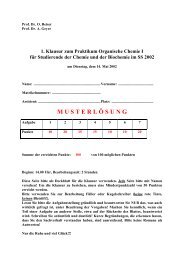 M U S T E R L Ö S U N G - Institut für Organische Chemie