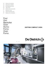 Four Ovn Backofen Oven Horno Forno Oven Forno - De Dietrich