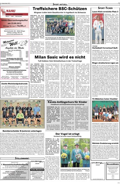 KW 37 | 15.09.2012 - Der Lokalanzeiger