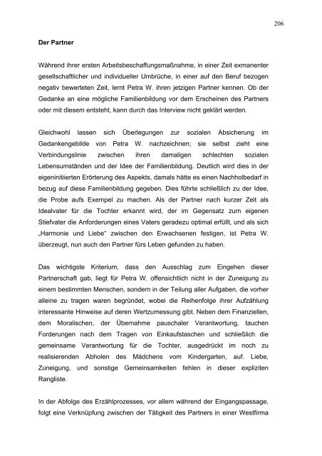 156 IV.1. Beobachtungsprotokoll zum Interview 2: Petra Wiesow Tag ...