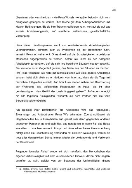 156 IV.1. Beobachtungsprotokoll zum Interview 2: Petra Wiesow Tag ...