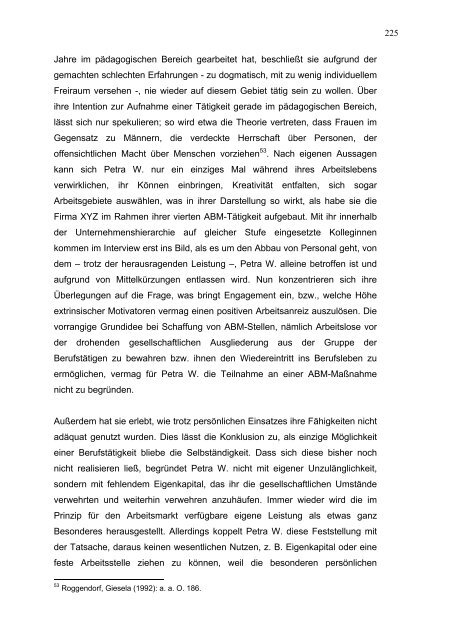 156 IV.1. Beobachtungsprotokoll zum Interview 2: Petra Wiesow Tag ...