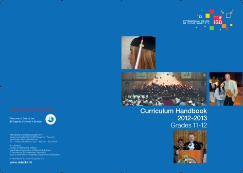 Curriculum Handbook 2012-2013 Grades 11-12 - International ...