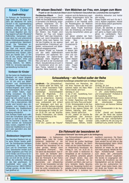 Das Monatsmagazin fÃ¼r die ganze Familie im ... - Zwergerl Magazin