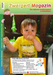 Das regionale Familienmagazin in SÃ¼dostbayern - Zwergerl Magazin