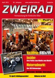 Nachlese: BIKE&FUN Insider: Motorradmarkt: - ZWEIRAD-online
