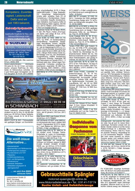 Nachlese: BIKE&amp;FUN Insider: Motorradmarkt: - ZWEIRAD-online