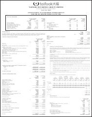 TAIFOOK SECURITIES GROUP LIMITED