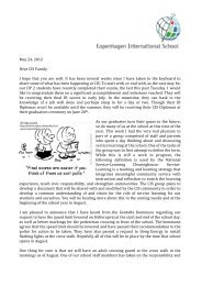 Newsletter 5-25-12 - Copenhagen International School