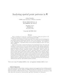 Analysing spatial point patterns in R - CSIRO