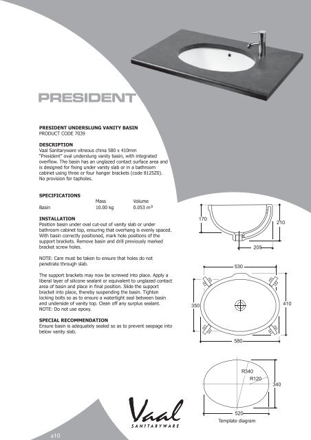 vaal main brochure - Tiles2Taps