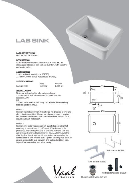 vaal main brochure - Tiles2Taps