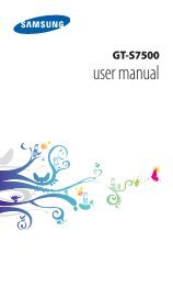 GT-S7500 user manual - Samsung Galaxy Ace Plus - Virgin Media