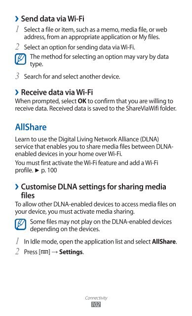 GT-S7500 user manual - Samsung Galaxy Ace Plus - Virgin Media