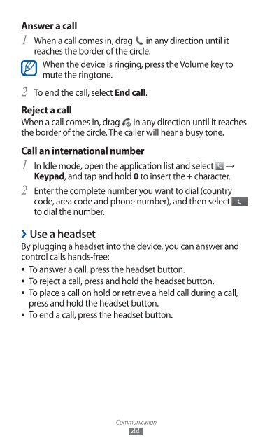 GT-S7500 user manual - Samsung Galaxy Ace Plus - Virgin Media