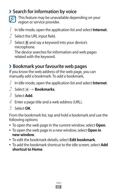 GT-S7500 user manual - Samsung Galaxy Ace Plus - Virgin Media