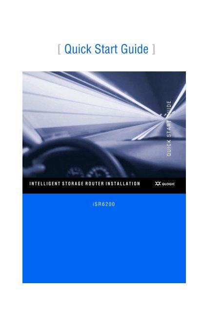 Quick Start Guide: iSR6200 intelligent Storage Router ... - QLogic
