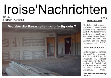 Werden die Bauarbeiten bald fertig sein ?