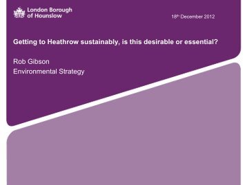 Rob Gibson â Head of Environment Strategy, London ... - DAIR Project