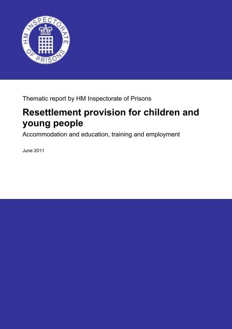 Resettlement provision for children and young ... - Ministry of Justice
